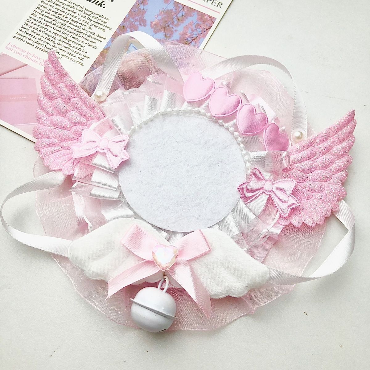 Angel Wing Can Badge Rosette Holder (58mm)