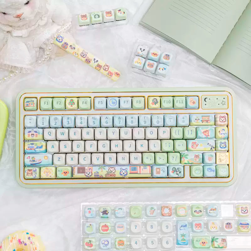 Animal Crossing 137-Key MOA Profile PBT Keycap Set