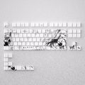 Asuka Black & White Side-Printed OEM Profile PBT Keycap Set