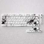 Asuka Black & White Side-Printed OEM Profile PBT Keycap Set