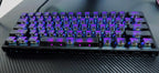 Black Frosted Translucent 115-Key Side-Printed OEM Profile Keycap Set