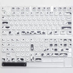 Black & White Cat MOA PBT Keycap Set
