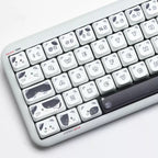 Black & White Cat MOA PBT Keycap Set
