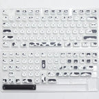 Black & White Cat MOA PBT Keycap Set