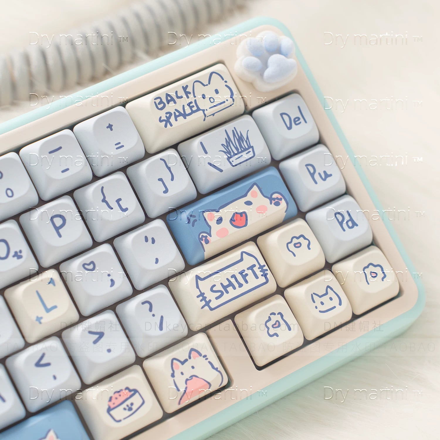 Blue Meow 123-Key MOA Profile PBT Keycap Set