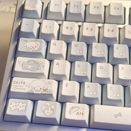 Blue Puppy Apple PBT Keycap Set