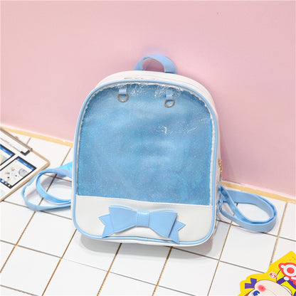 Bowknot Candy Color Pins Display Backpack Bag