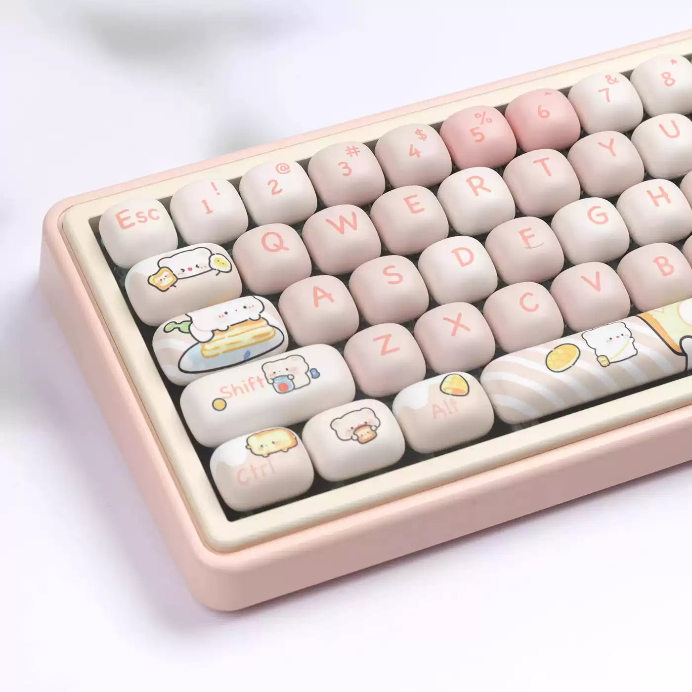 Bread Bear MOG PBT Keycap Set