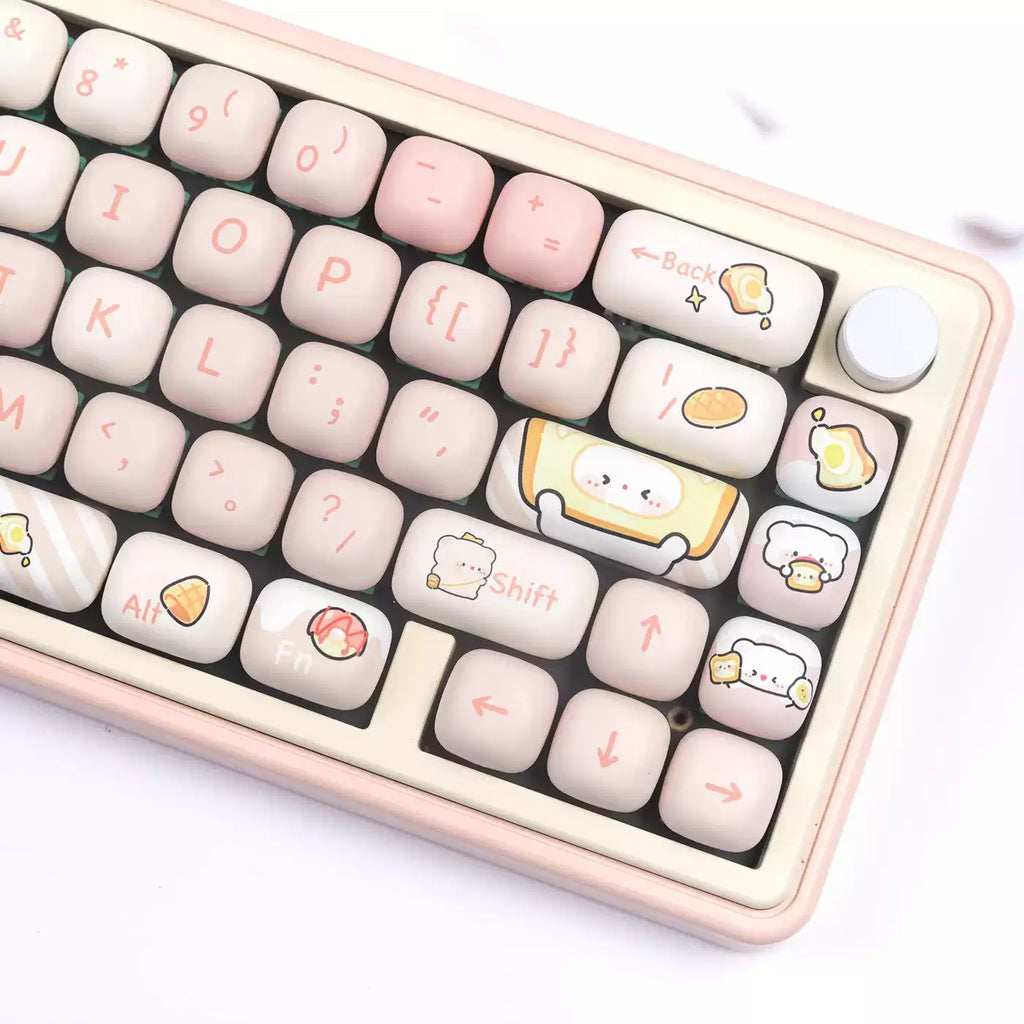 Bread Bear MOG PBT Keycap Set