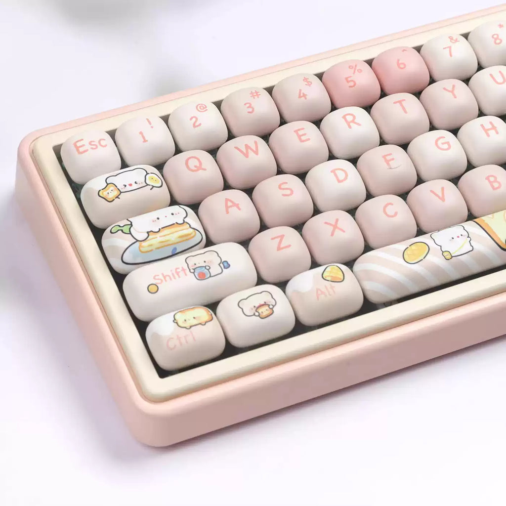 Bread Bear MOG PBT Keycap Set