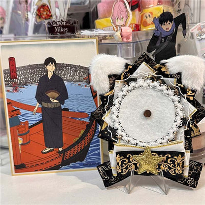 Cat Ear Holographic Rosette Badge Holder