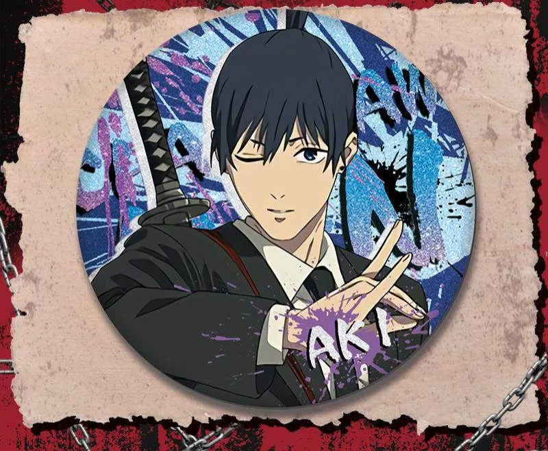 Chainsaw Man Fanmade Button Pin