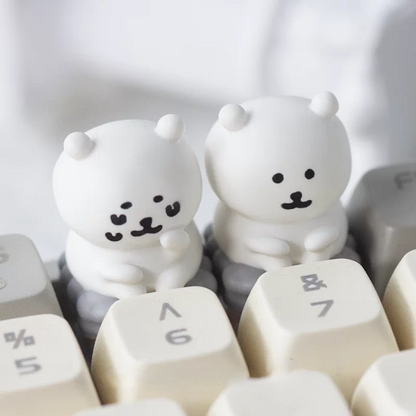 Chiikawa “Self-Deprecating Bear” 3D Resin Artisan Keycap