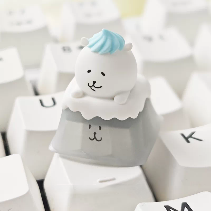 Chiikawa “Self-Deprecating Bear” 3D Resin Artisan Keycap