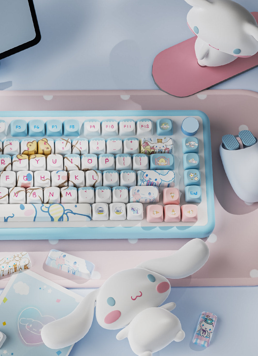 Cinnamoroll MOA Profile PBT Keycap Set – 112 Keys