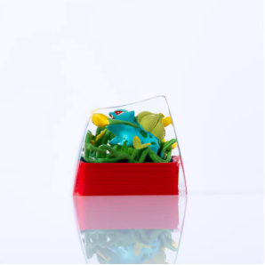 Pokémon "Bulbasaur" Artisan Keycap - Crystal Resin Edition