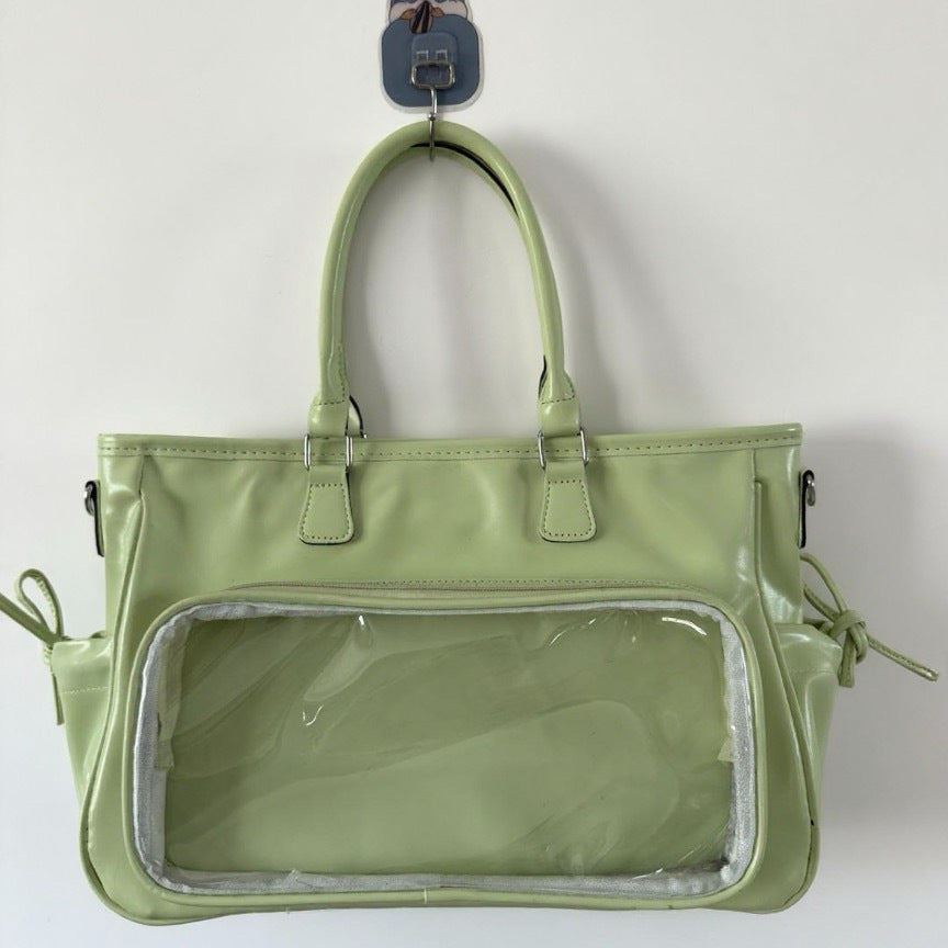 Glossy Concert Ita Tote Bag | 3-Way Large Capacity Uchiwa & Light Stick Holder