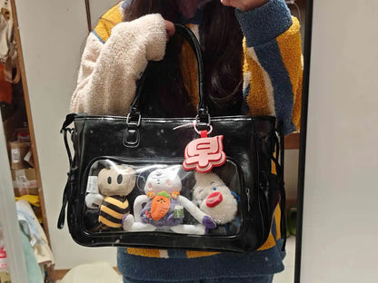 Glossy Concert Ita Tote Bag | 3-Way Large Capacity Uchiwa & Light Stick Holder