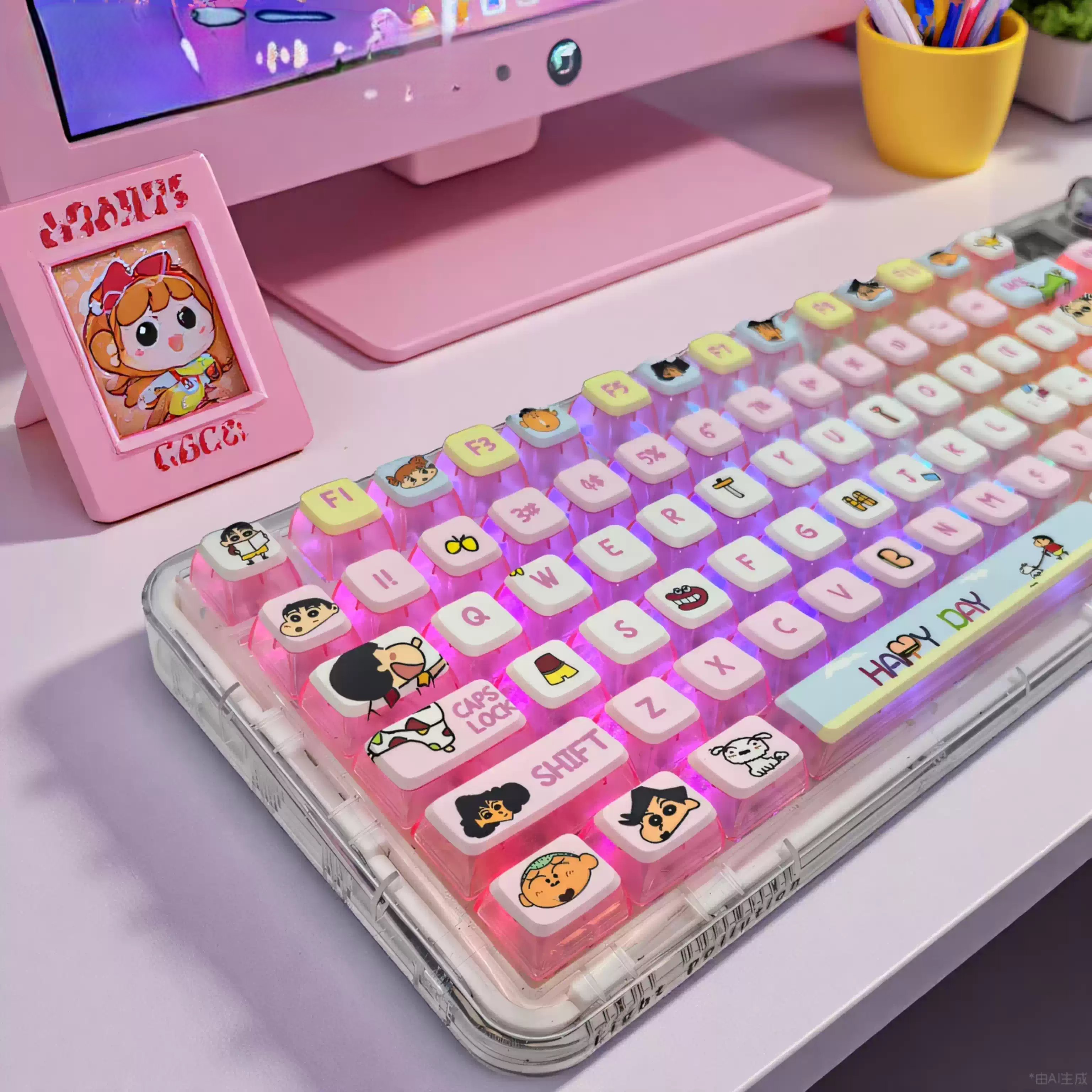 Crayon Shin-chan 125-Key SA Profile PBT Keycap Set