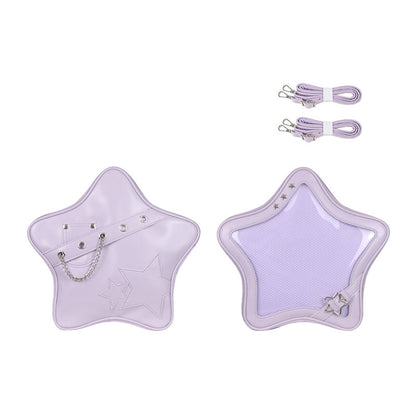 Kawaii Star Ita Bag PU Backpack Crossbody