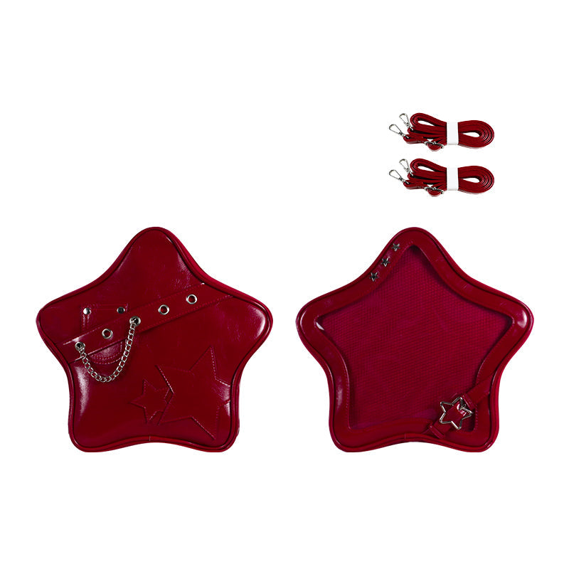 Kawaii Star Ita Bag PU Backpack Crossbody