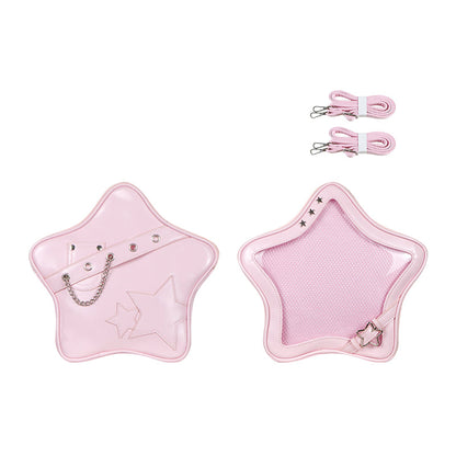 Kawaii Star Ita Bag PU Backpack Crossbody