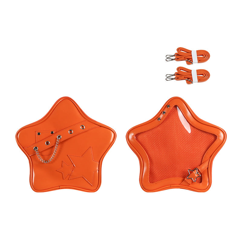 Kawaii Star Ita Bag PU Backpack Crossbody