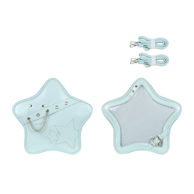 Kawaii Star Ita Bag PU Backpack Crossbody