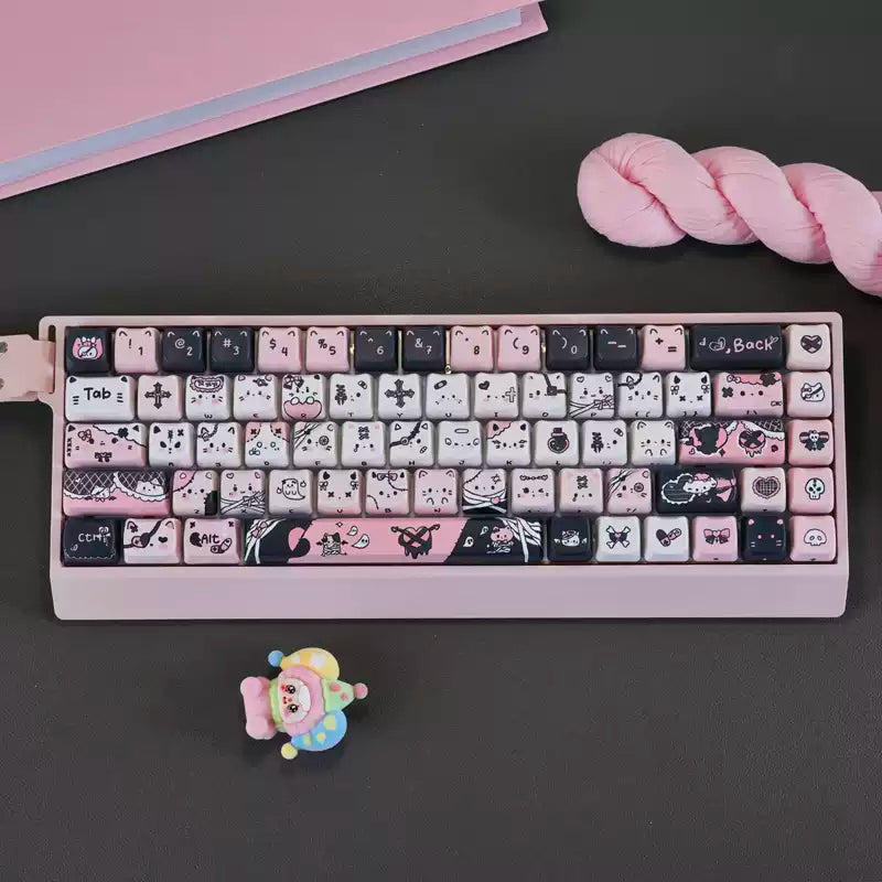 Dark Glam Cat MOA Profile Dye-Sub Keycap Set