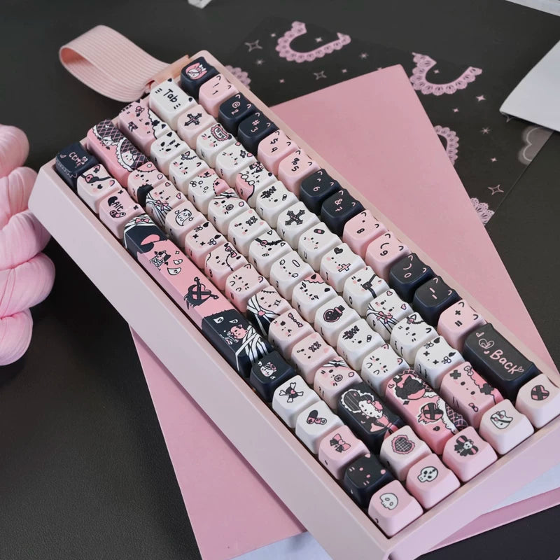 Dark Glam Cat MOA Profile Dye-Sub Keycap Set