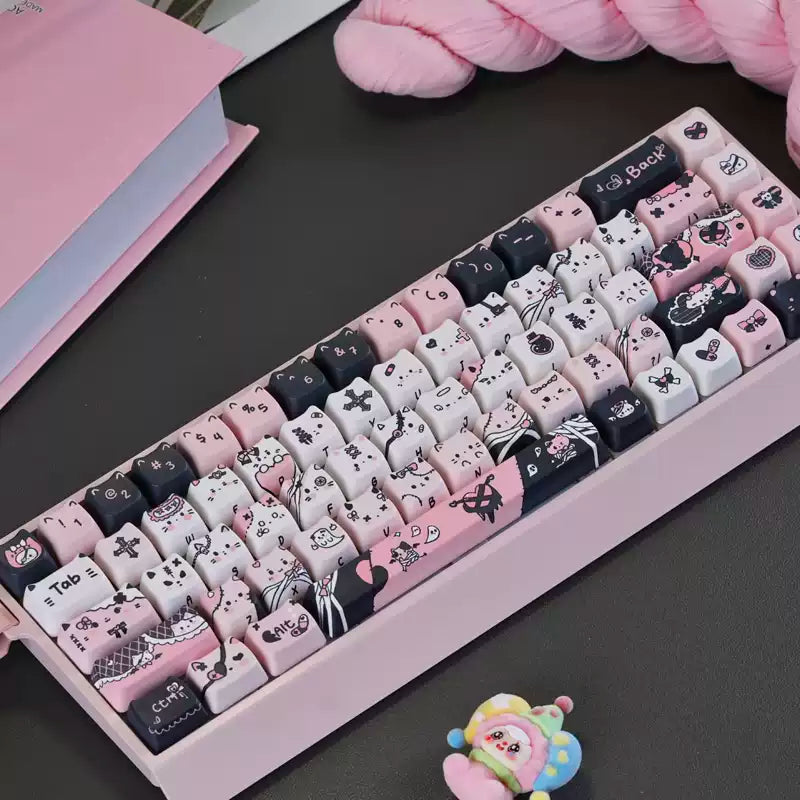 Dark Glam Cat MOA Profile Dye-Sub Keycap Set