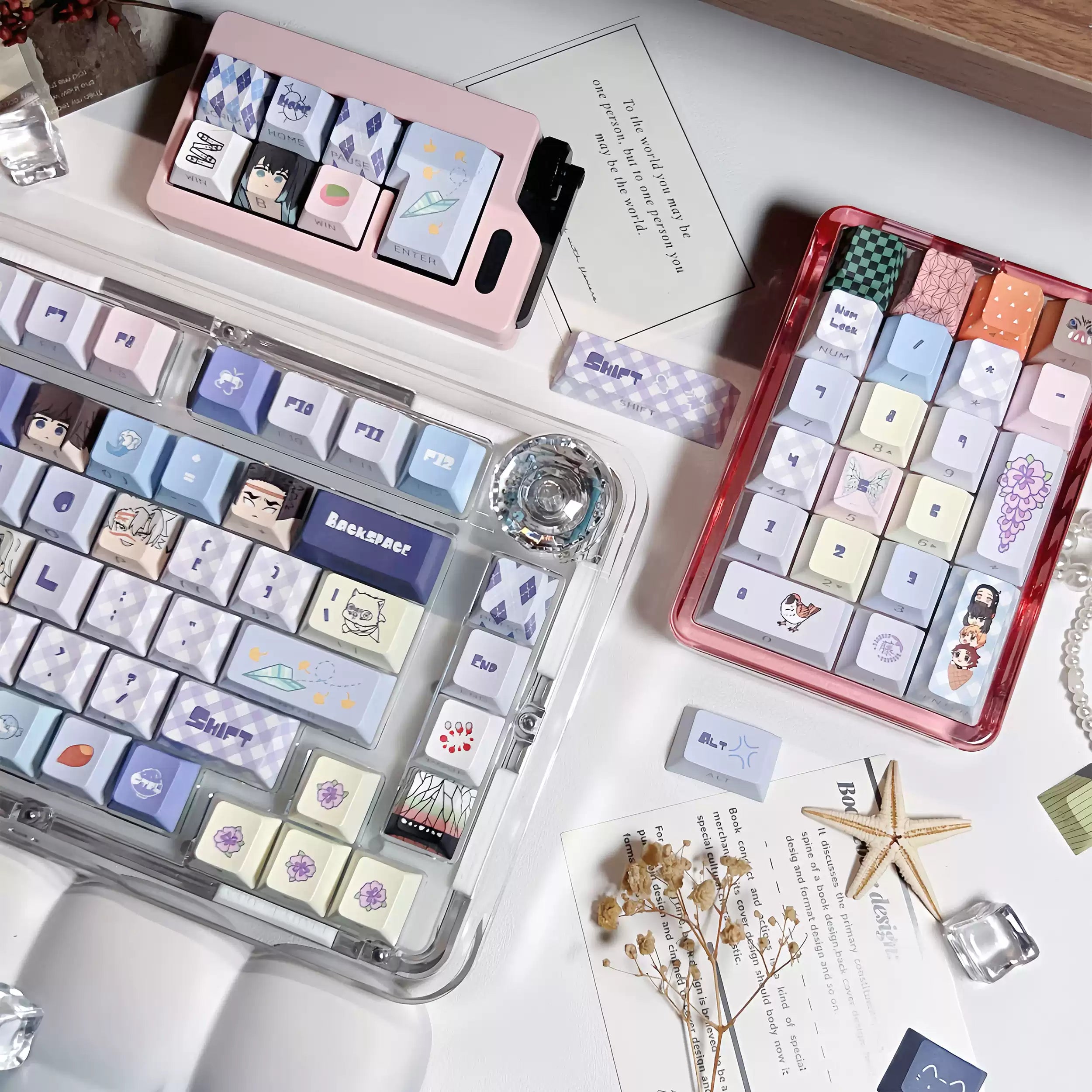 Demon Slayer Anime PBT Keycap Set