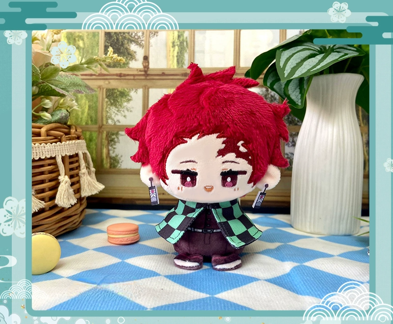 Demon Slayer: Kimetsu no Yaiba Tanjiro Kamado 12cm Sitting Posture Plush Doll Keychain