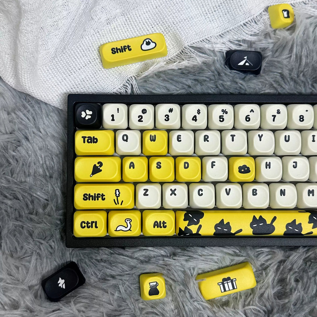 Doodle Sticker MOA PBT Keycap Set – 118 Keys