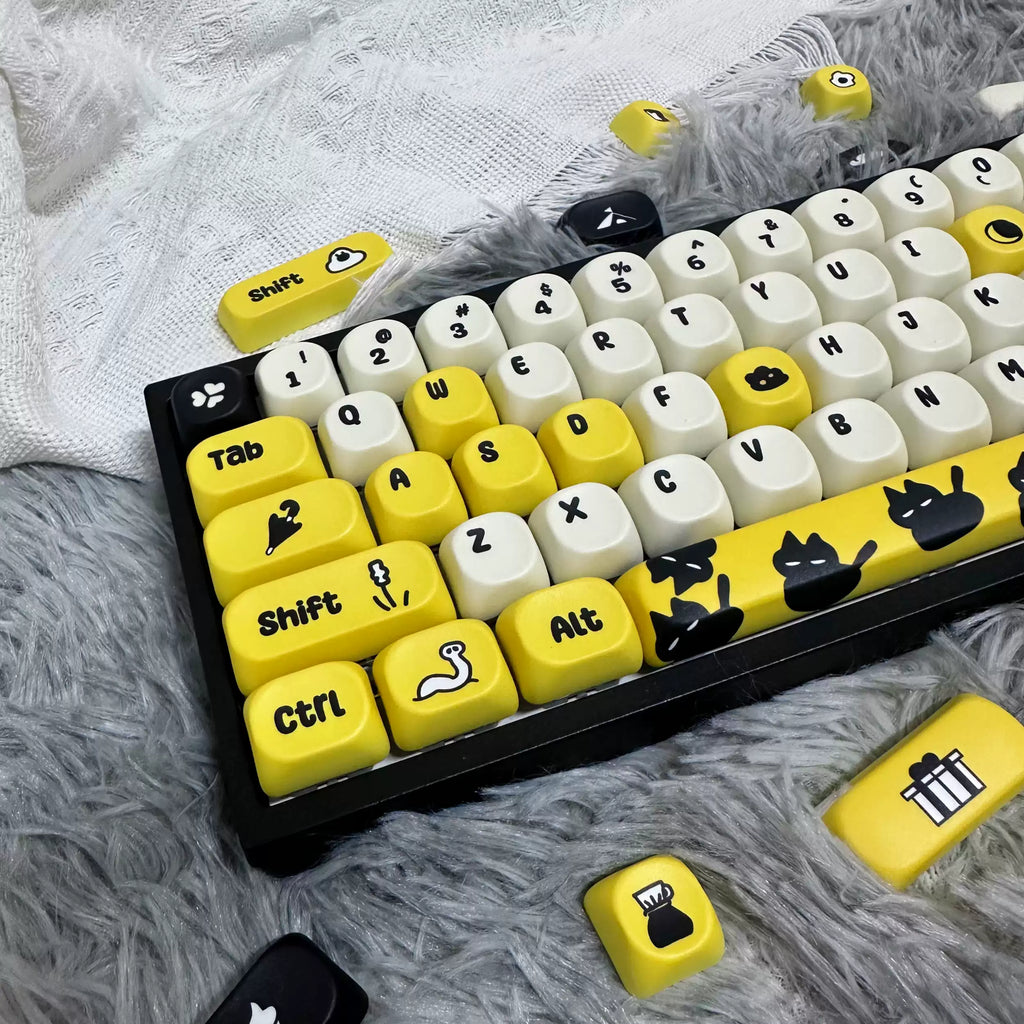 Doodle Sticker MOA PBT Keycap Set – 118 Keys