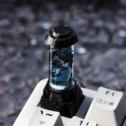 Xenomorph-Inspired Backlit Artisan Keycap – Translucent Resin ESC Keycap