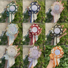 Elegant Tail Ribbon Can Badge Rosette Holder