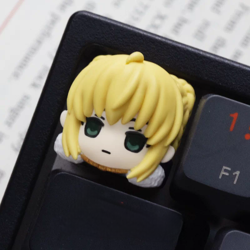 Fate Series Saber Artoria Pendragon 3D Resin Artisan Keycap