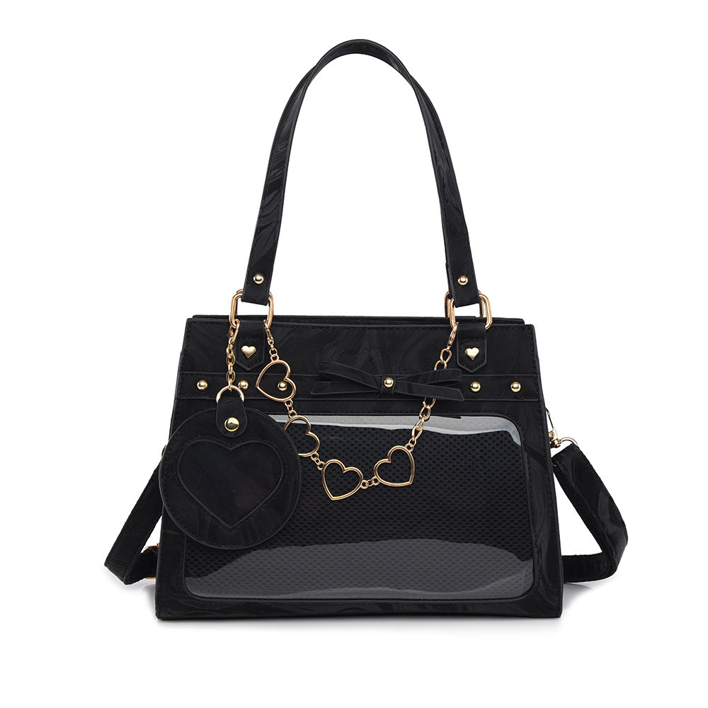 Elegant Calligraphy Ita Bag | Traditional Style Crossbody Satchel for Danmei & Anime Pins