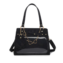 Flowing Snow Calligraphy Ita Bag – Clear Crossbody Satchel for Pins and Badges