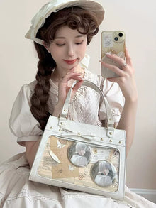 Elegant Calligraphy Ita Bag | Traditional Style Crossbody Satchel for Danmei & Anime Pins