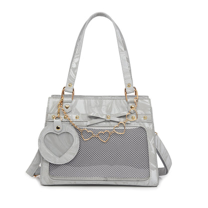 Elegant Calligraphy Ita Bag | Traditional Style Crossbody Satchel for Danmei & Anime Pins