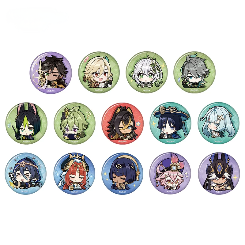Genshin Impac Chibi Emoji Series Badge - Sumeru