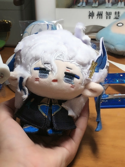 Genshin Impact Neuvillette 12cm Sitting Posture Plush Doll Keychain