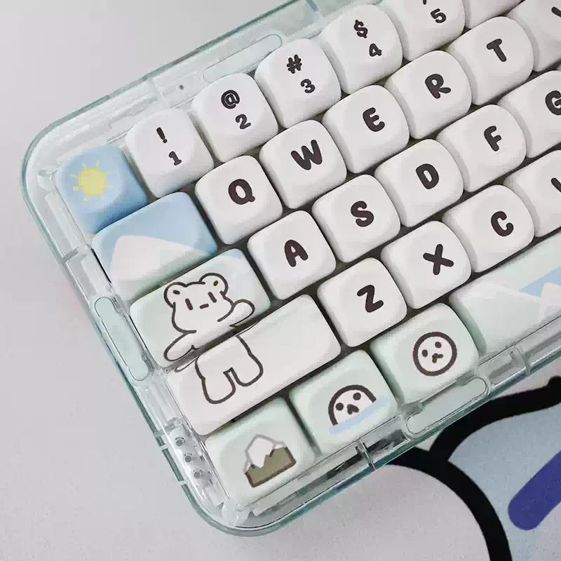 Glacier Bear 120-Key MOA Profile Keycap Set
