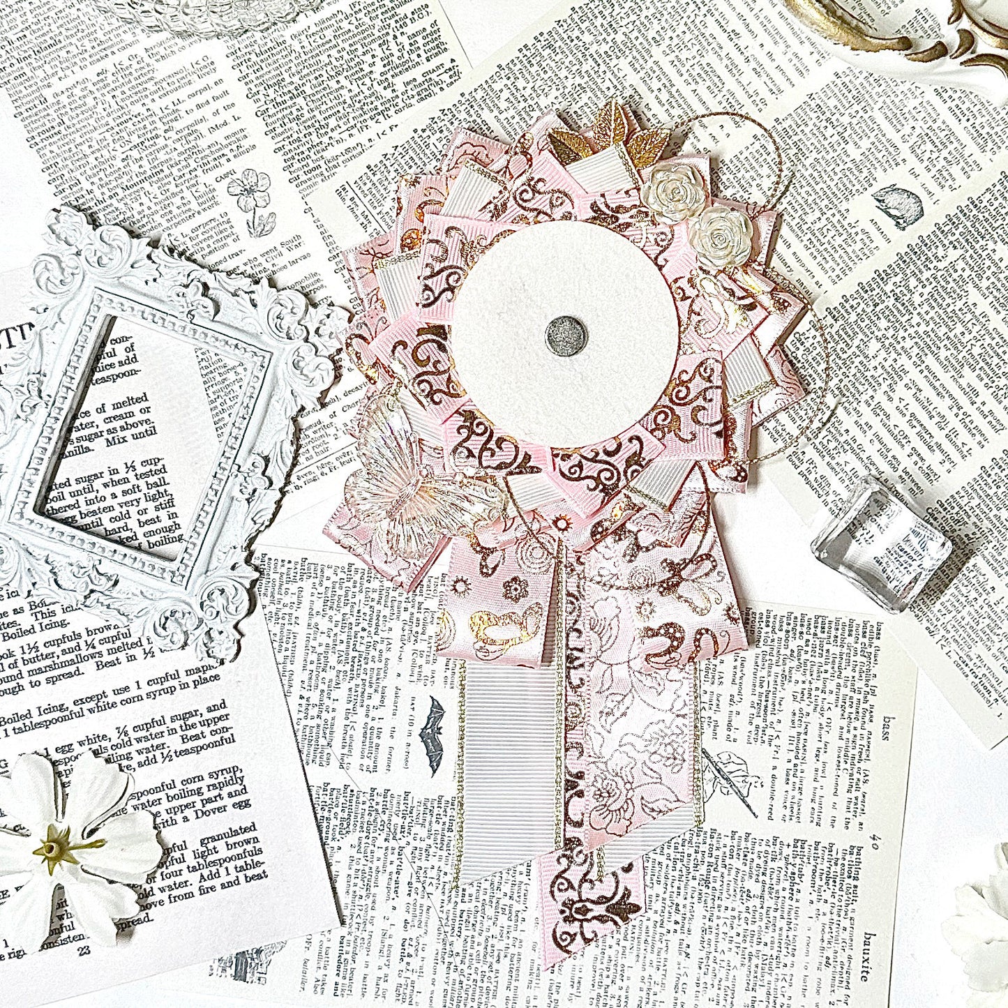 Gothic 75mm Can Badge Rosette Base