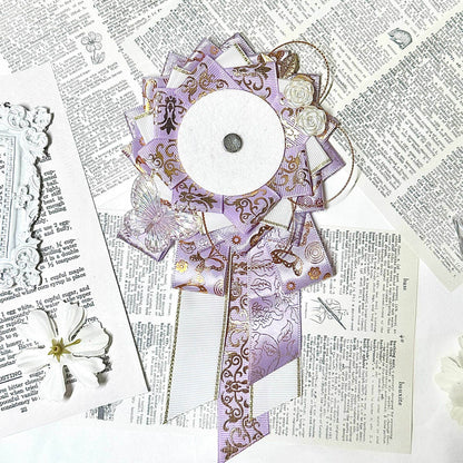 Gothic 75mm Can Badge Rosette Base