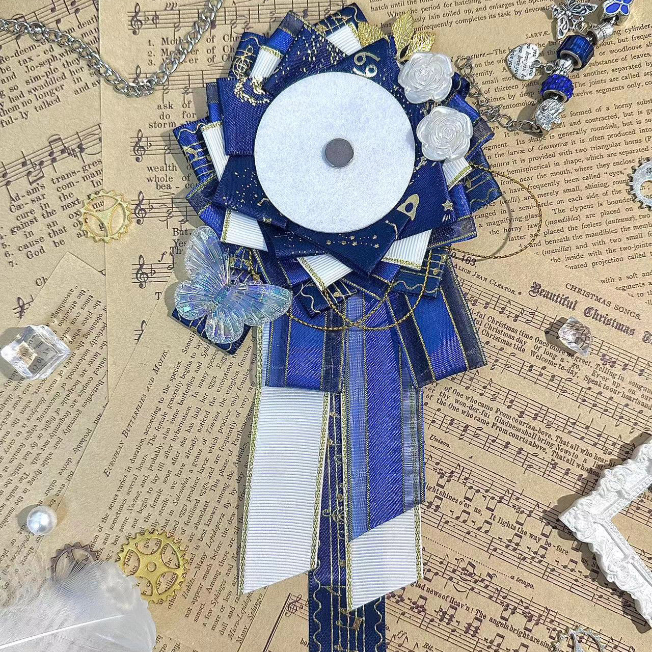 Gothic 75mm Can Badge Rosette Base