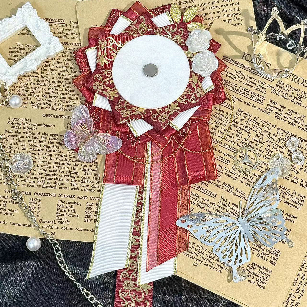 Gothic 75mm Can Badge Rosette Base