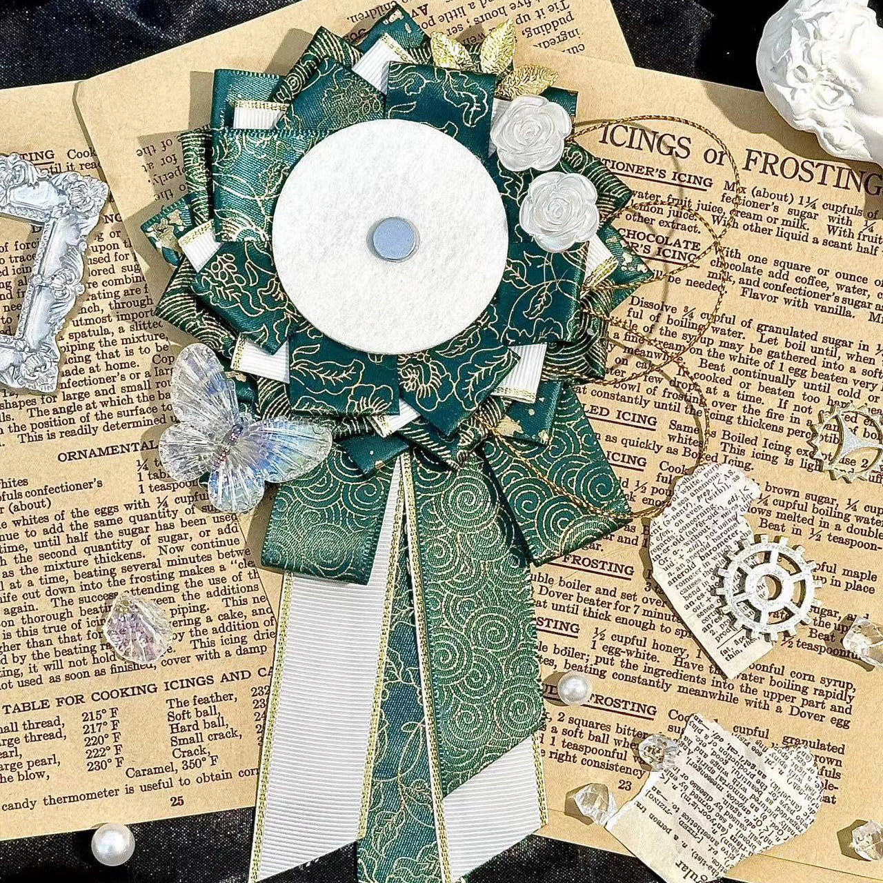 Gothic 75mm Can Badge Rosette Base